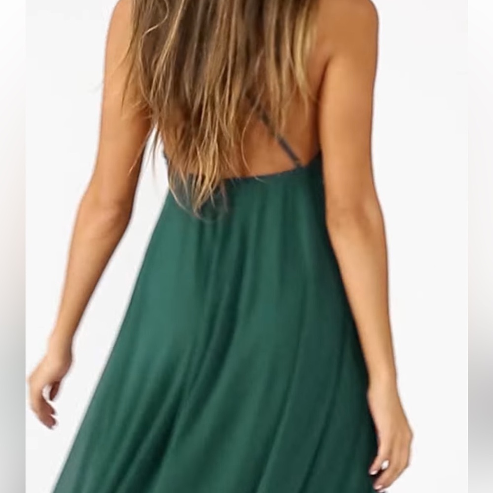 Lulus Mythical Kind of Love Green Maxi Dress small open back - Picture 6 of 10